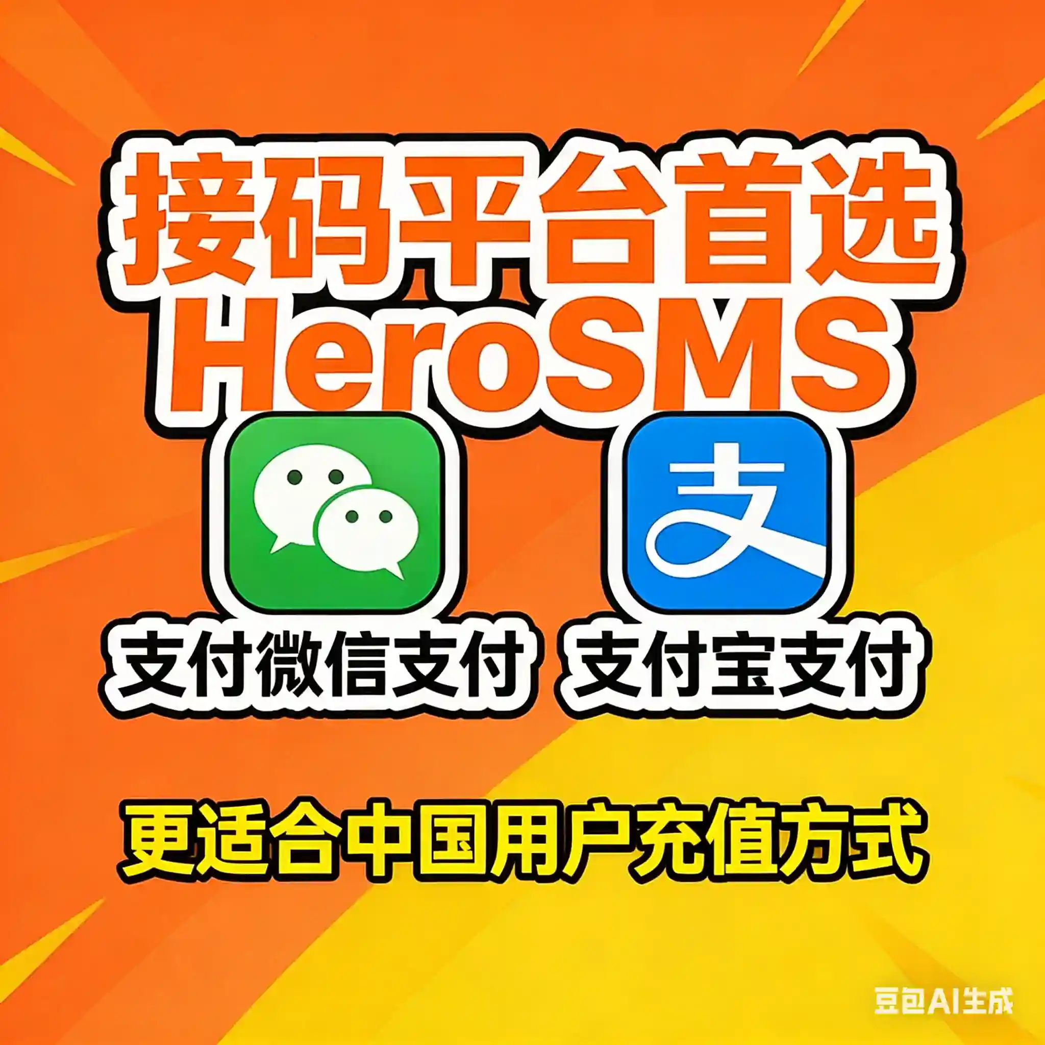 2026接码平台首选HeroSMS，支持微信与支付宝付款，更适合中国用户习惯，搭配 HeroSMS 兑换优惠码简单无敌